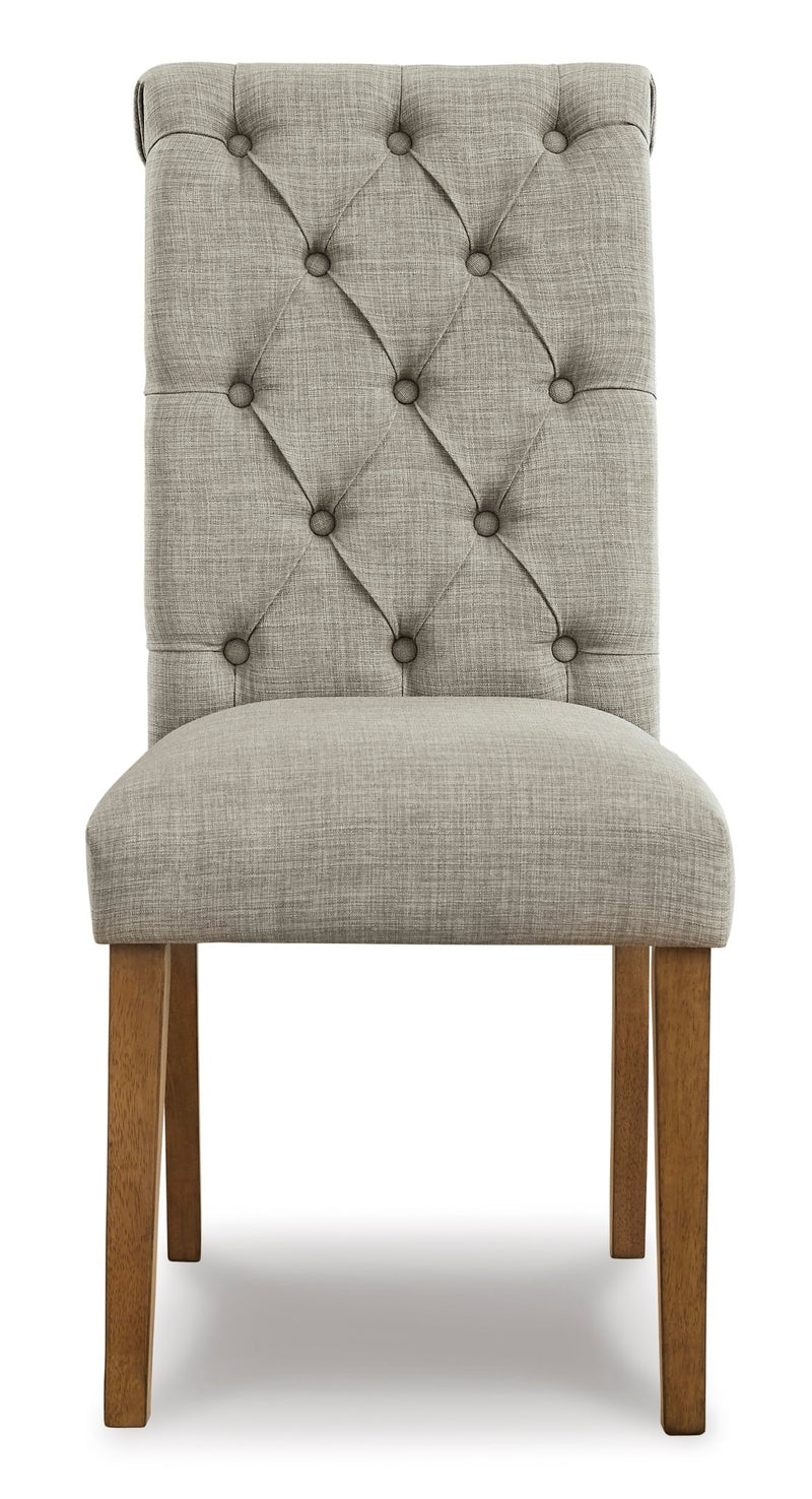 Harvina Dining UPH Side Chair (Light Gray) - Al Rugaib Furniture