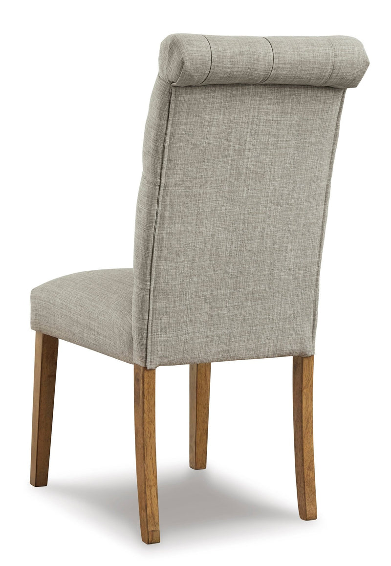 Harvina Dining UPH Side Chair (Light Gray) - Al Rugaib Furniture