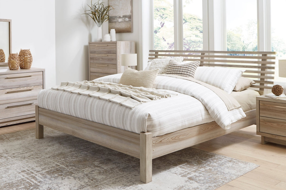 Hasbrick King Panel Bed Beds| Ashley Homestore