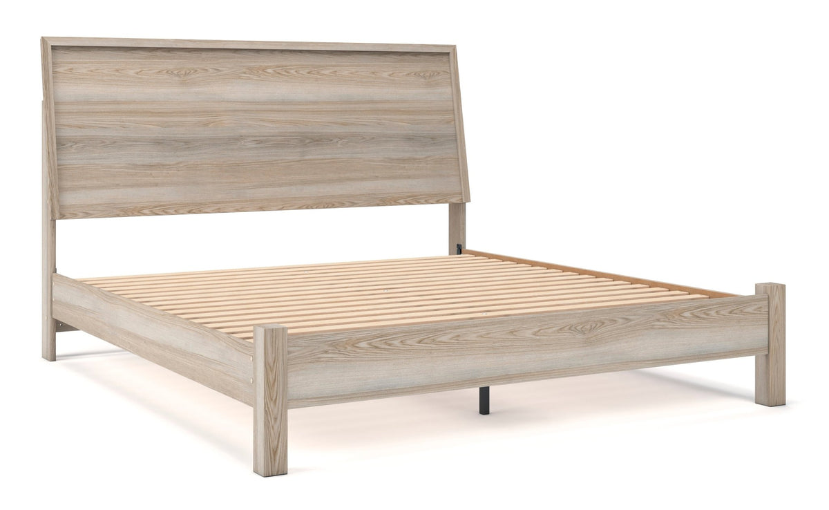 Hasbrick King Slat Panel Bed Beds| Ashley Homestore