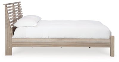 Hasbrick King Slat Panel Bed Beds| Ashley Homestore