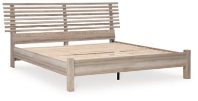 Hasbrick King Slat Panel Bed Beds| Ashley Homestore