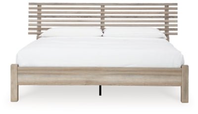 Hasbrick King Slat Panel Bed Beds| Ashley Homestore