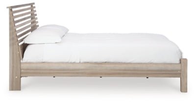 Hasbrick Queen Slat Panel Bed Beds| Ashley Homestore