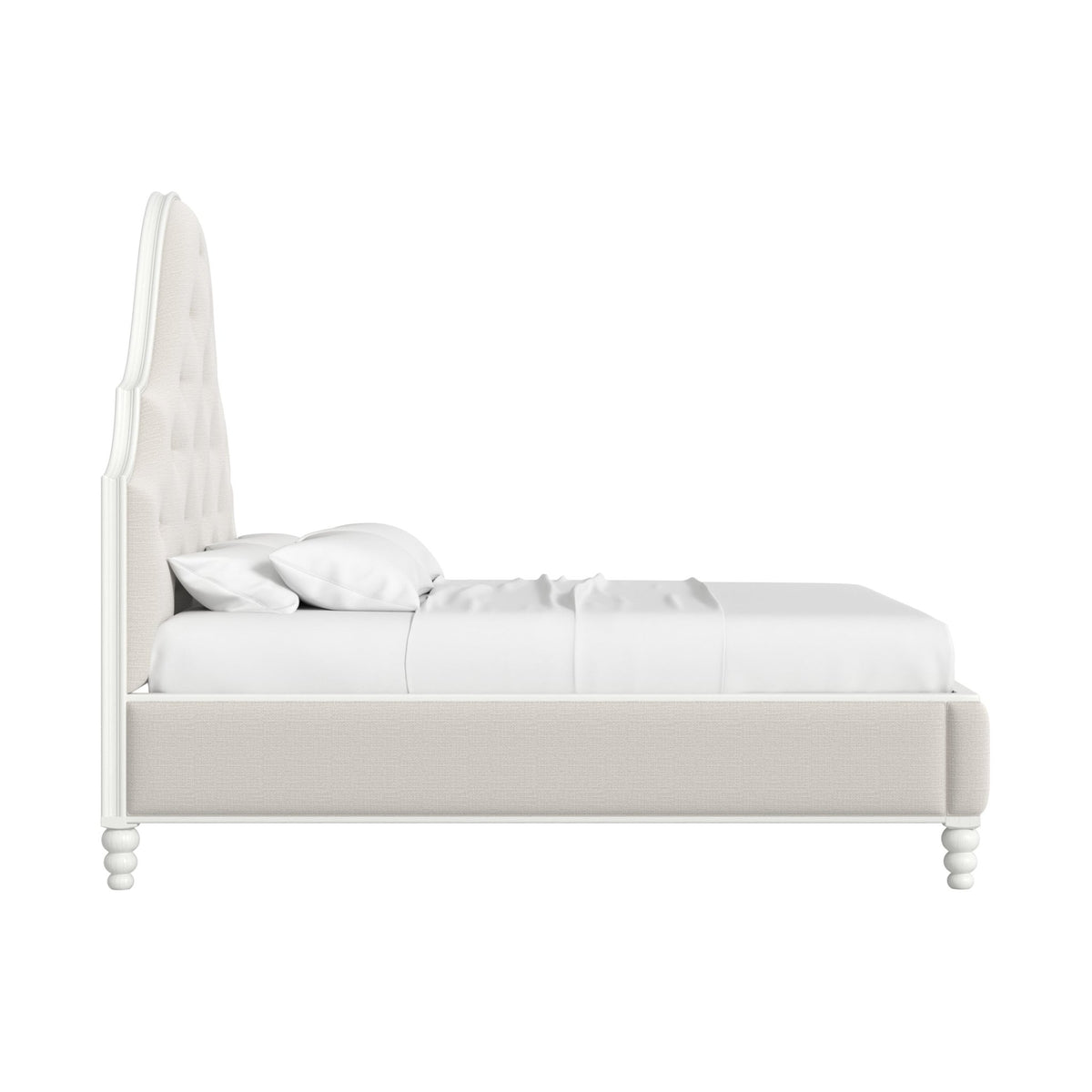 Haven KG Uph Bed-Warm White Beds| A.R.T. Furniture