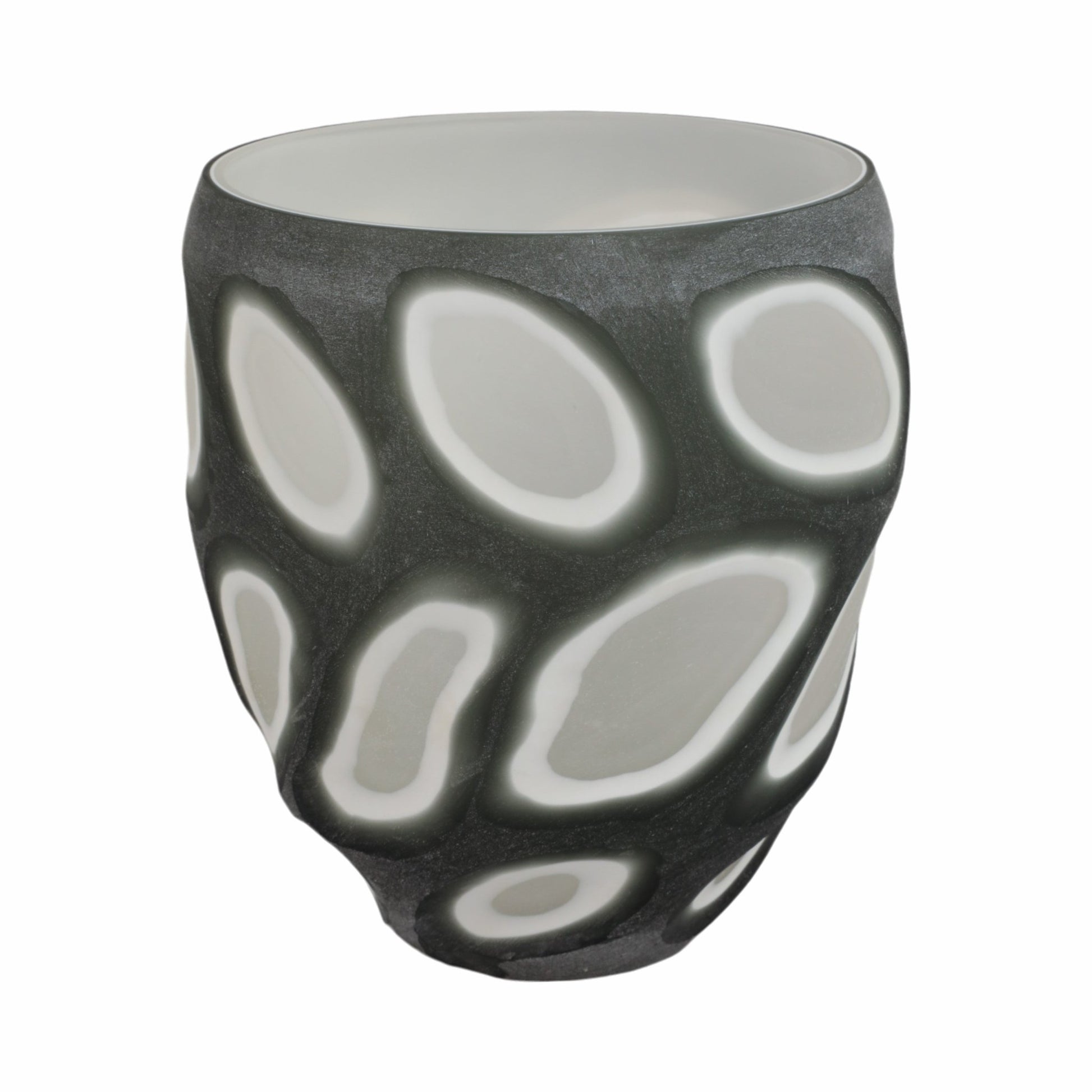 Havre Grey Glass Vase Vases and Jars| Sagebrook Home