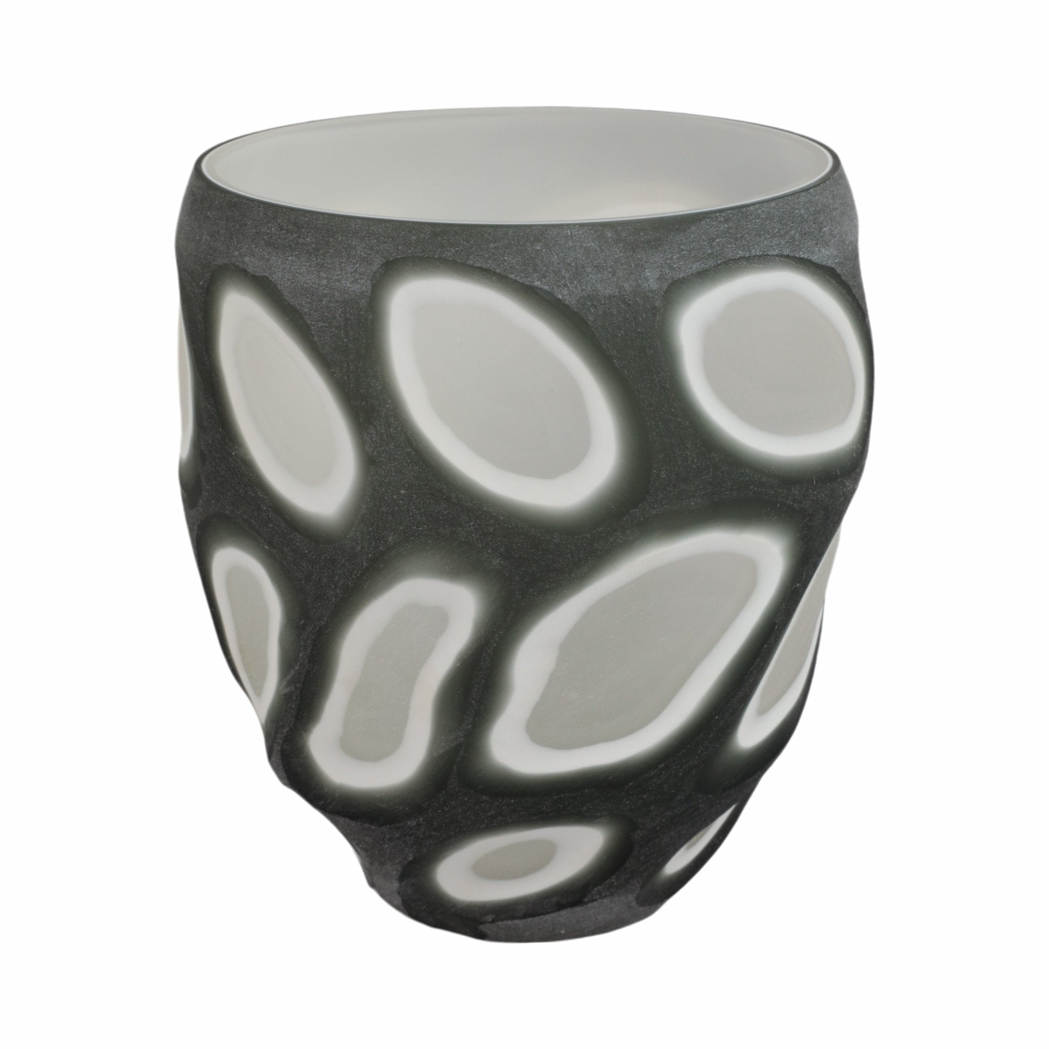 Havre Grey Glass Vase Vases and Jars| Sagebrook Home