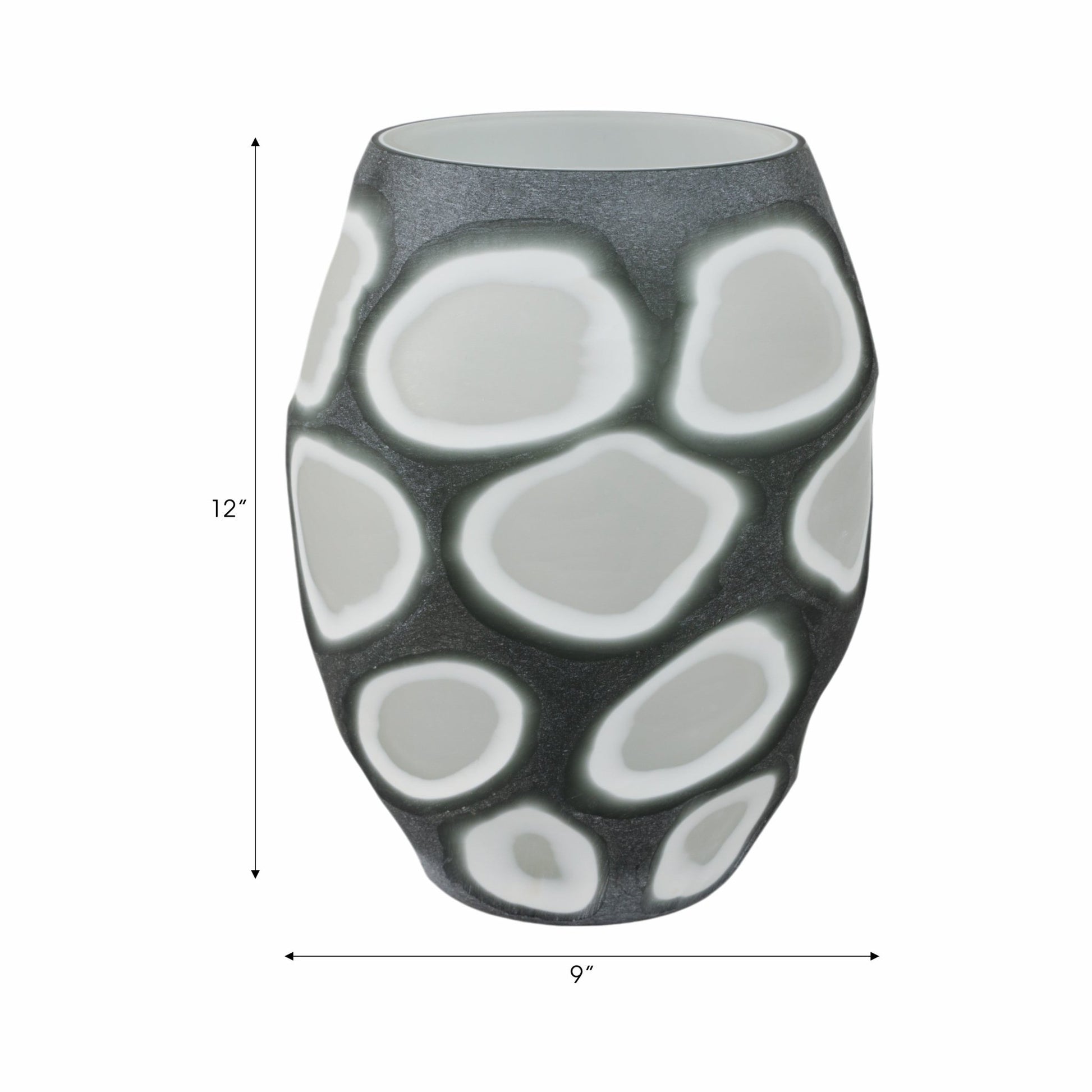 Havre Grey Glass Vase Vases and Jars| Sagebrook Home