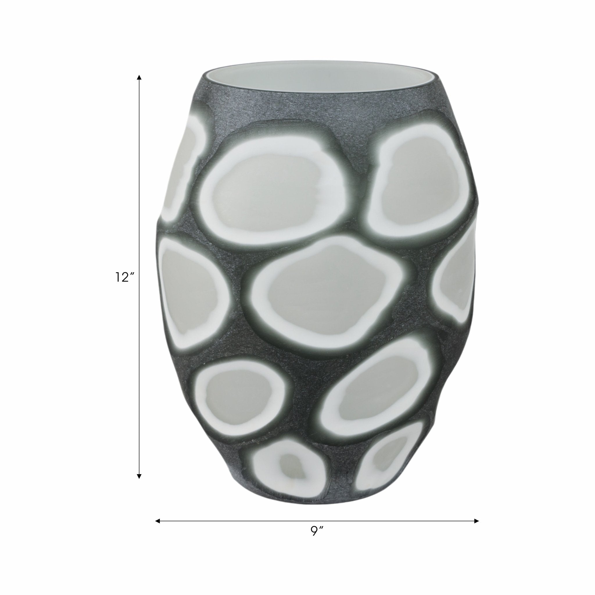 Havre Grey Glass Vase Vases and Jars| Sagebrook Home