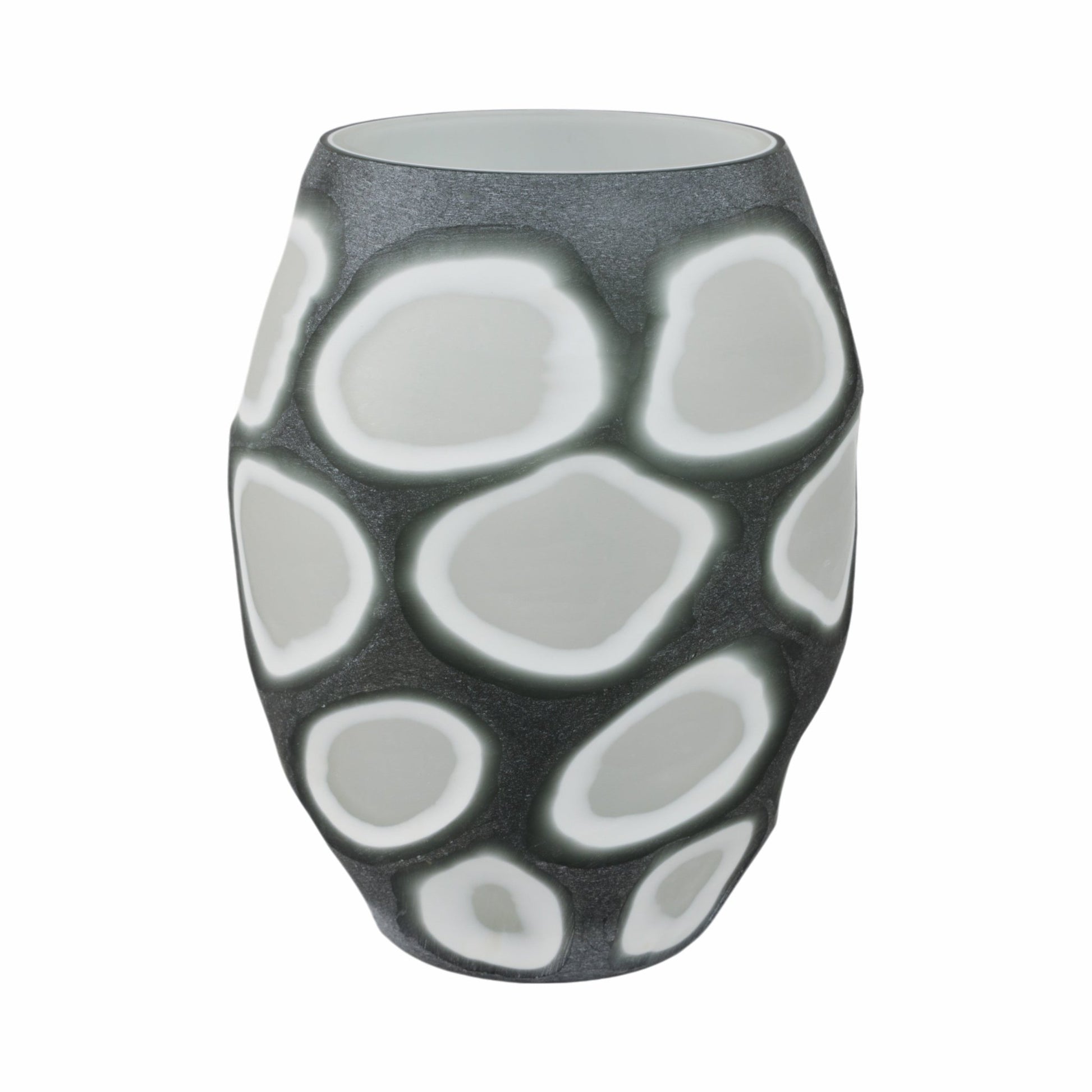 Havre Grey Glass Vase Vases and Jars| Sagebrook Home
