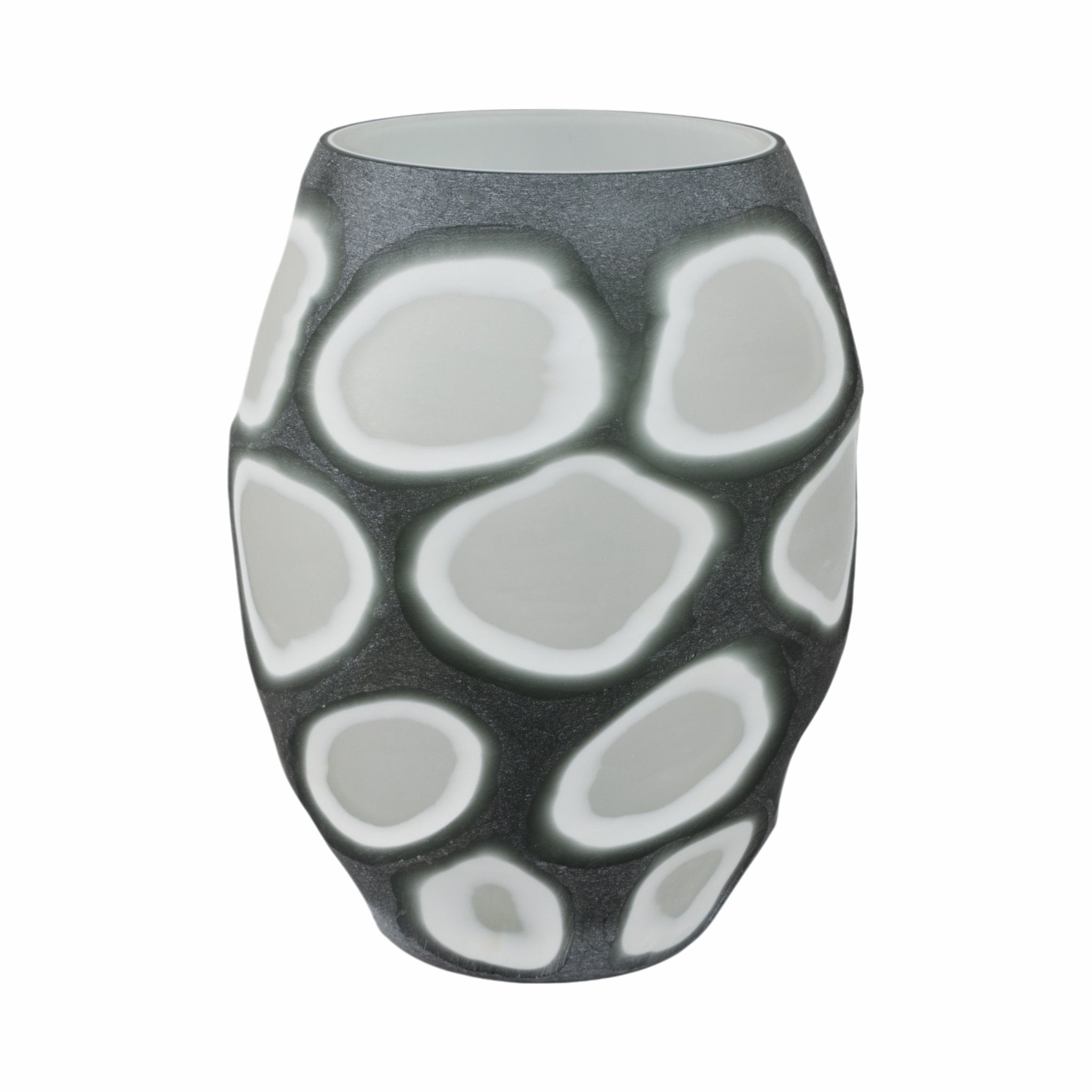 Havre Grey Glass Vase Vases and Jars| Sagebrook Home