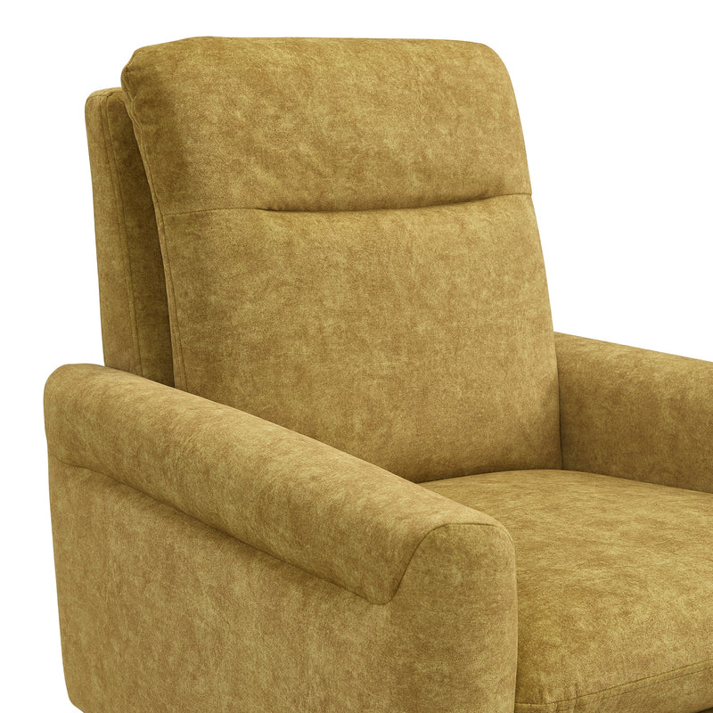 Hawk Accent Arm Chair with Memory foam in Radiance Yellow and Espresso - Al Rugaib Furniture