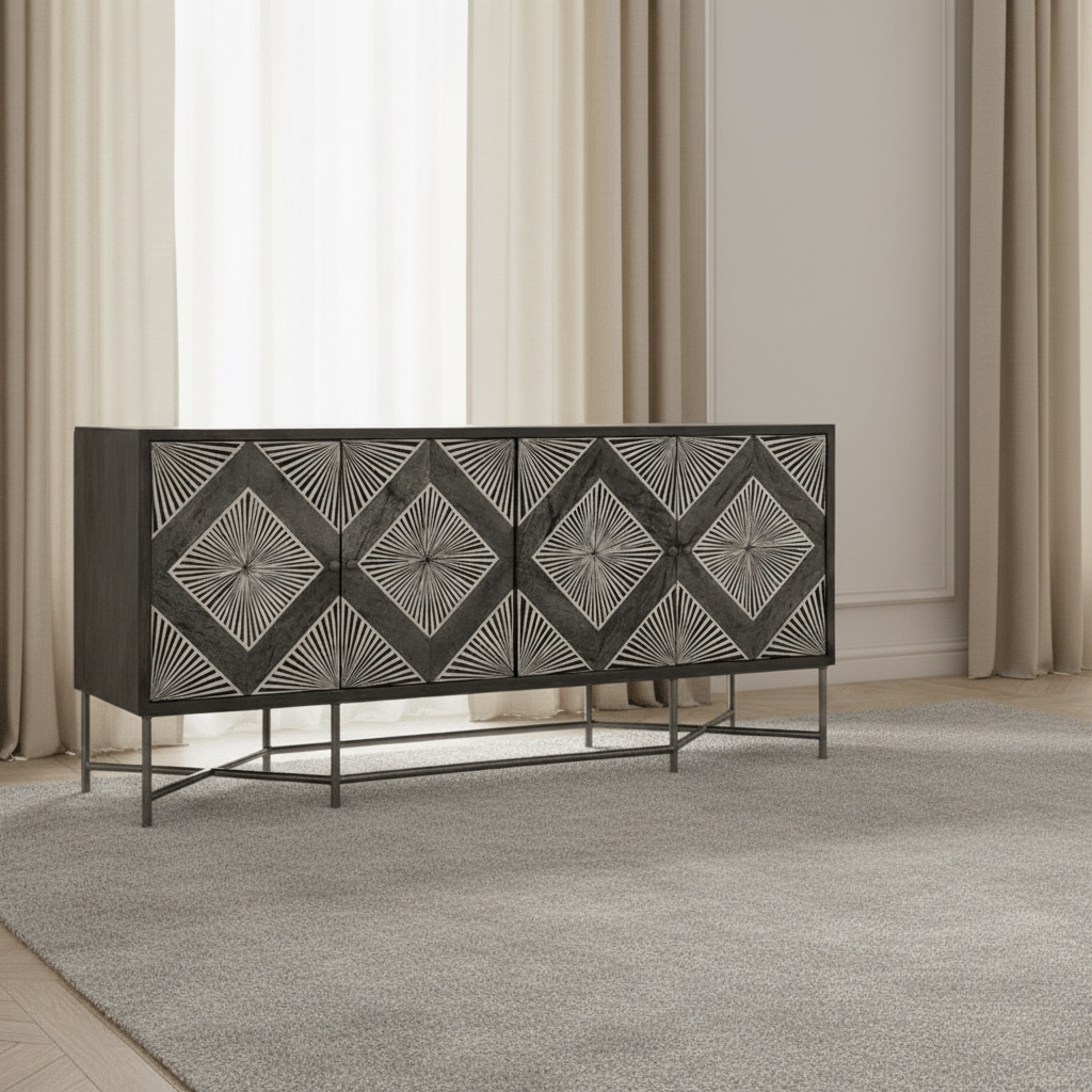 Hawthorne Four Door Credenza Cabinets & Chests| Hooker