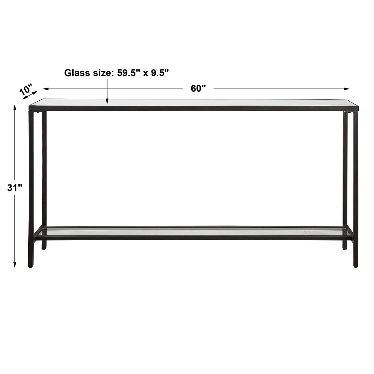 Hayley Console Table, Black Consoles & Sideboards| Uttermost