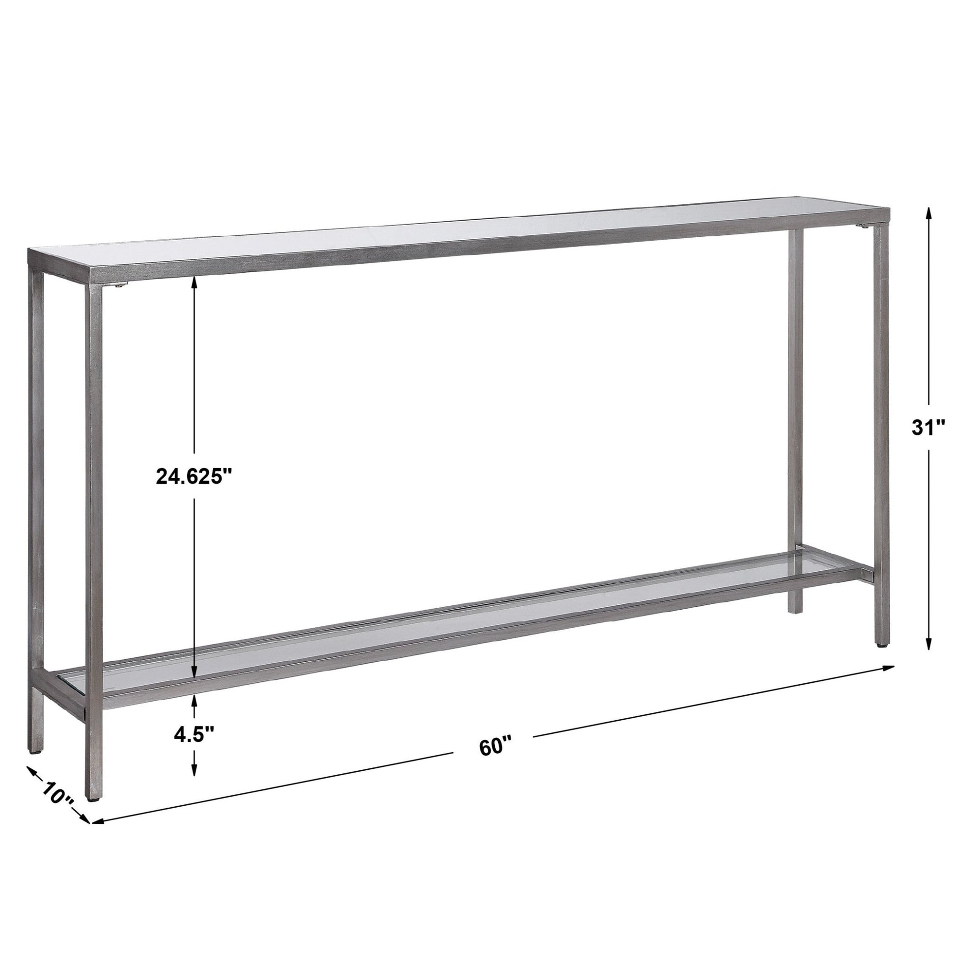 Hayley Console Table, Silver Consoles & Sideboards| Uttermost