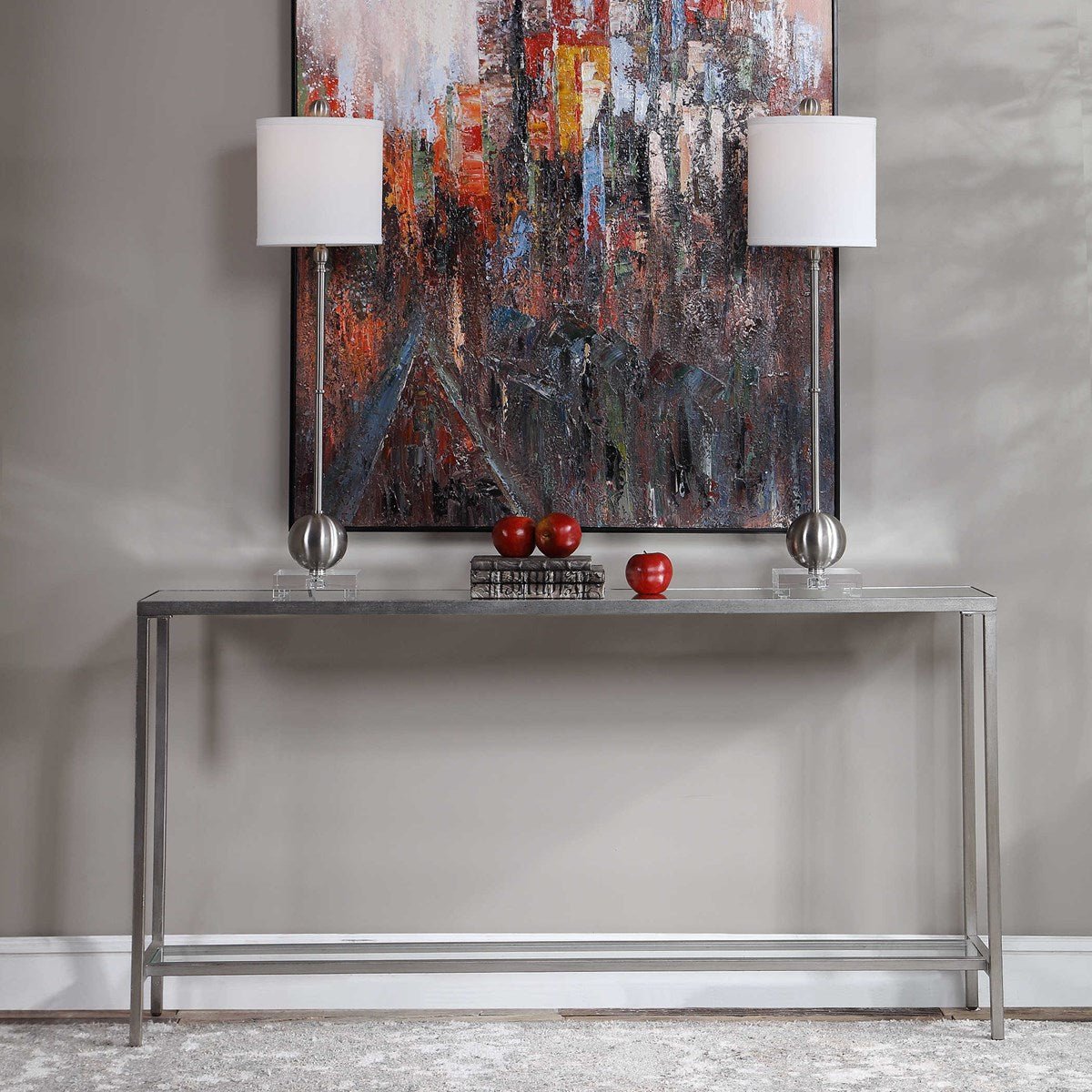 Hayley Console Table, Silver Consoles & Sideboards| Uttermost