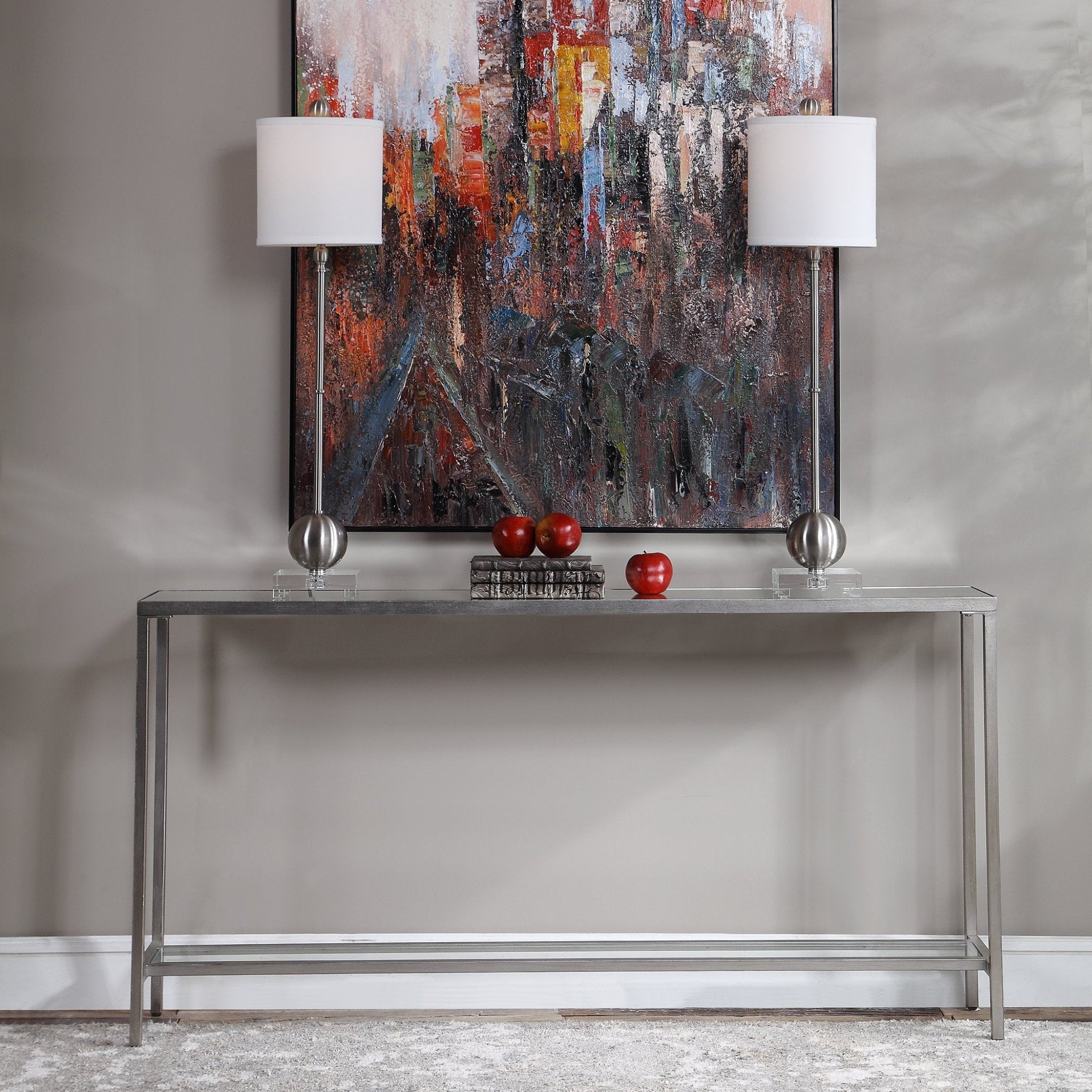 Hayley Console Table, Silver Consoles & Sideboards| Uttermost
