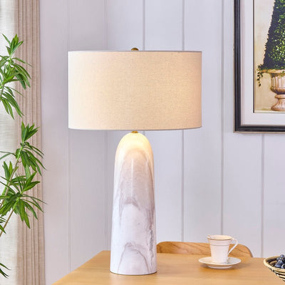 Haze Grey Marble Table Lamp - Al Rugaib Furniture