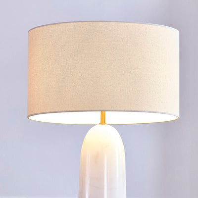 Haze White Marble Table Lamp - Al Rugaib Furniture