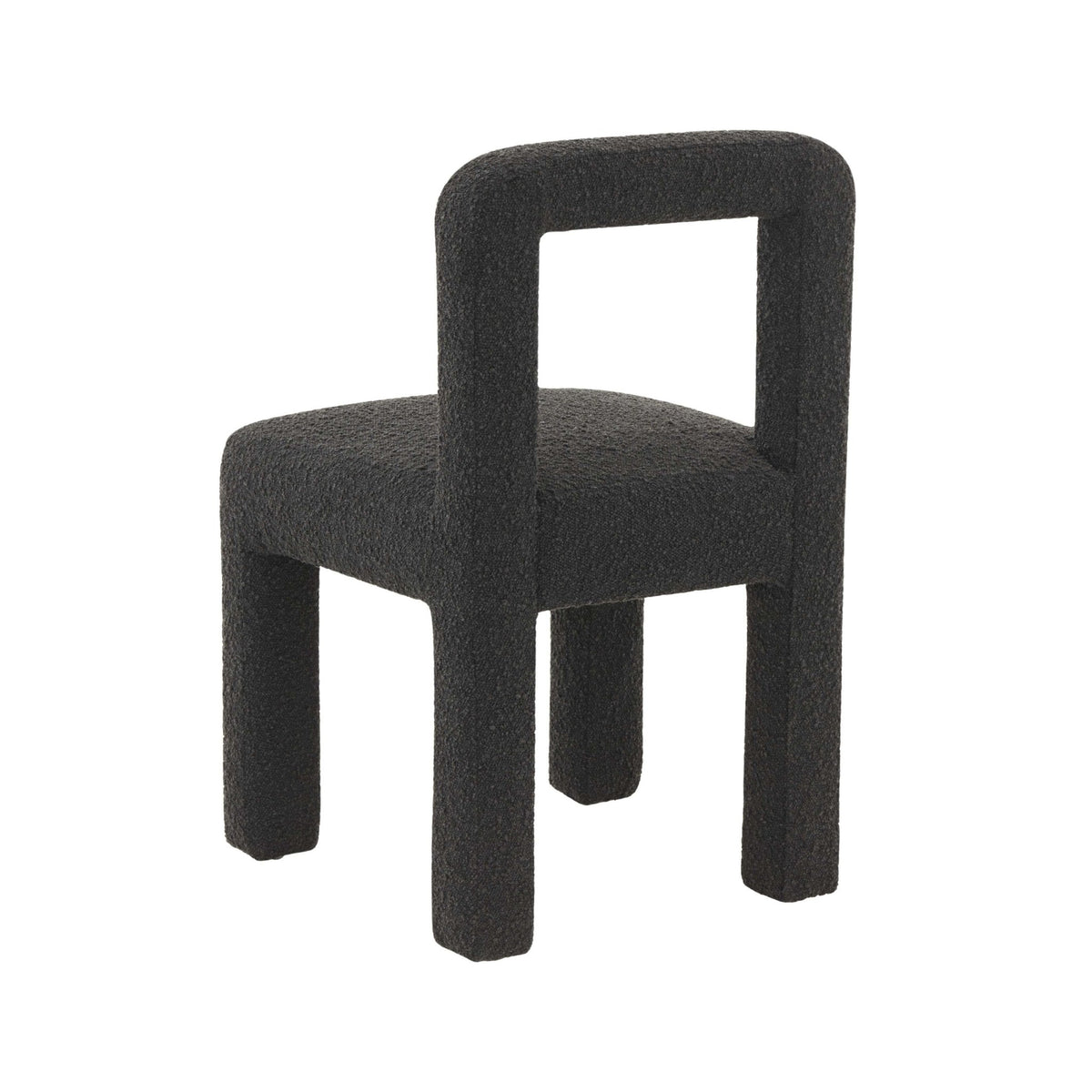 Hazel Black Boucle Dining Chair Dining Chairs| TOV