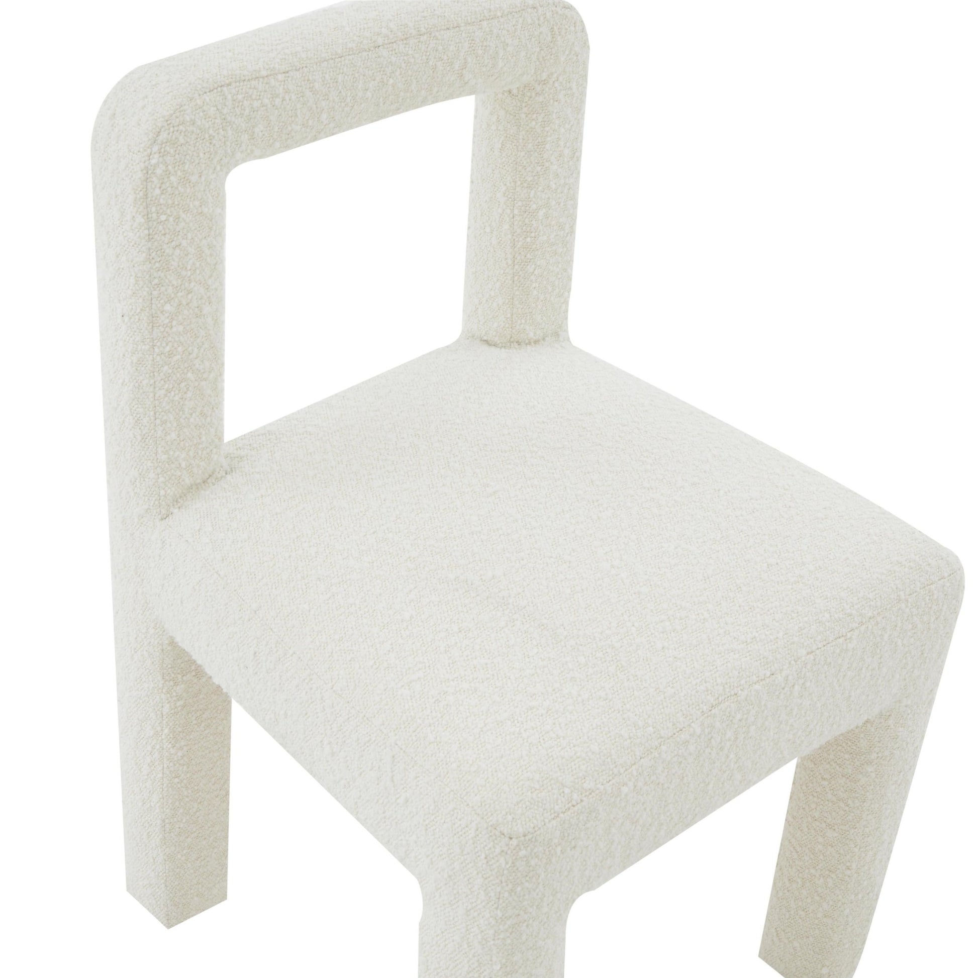 Hazel Cream Boucle Dining Chair Dining Chairs| TOV