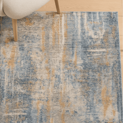 Hazel Dark Blue Rug - Al Rugaib Furniture