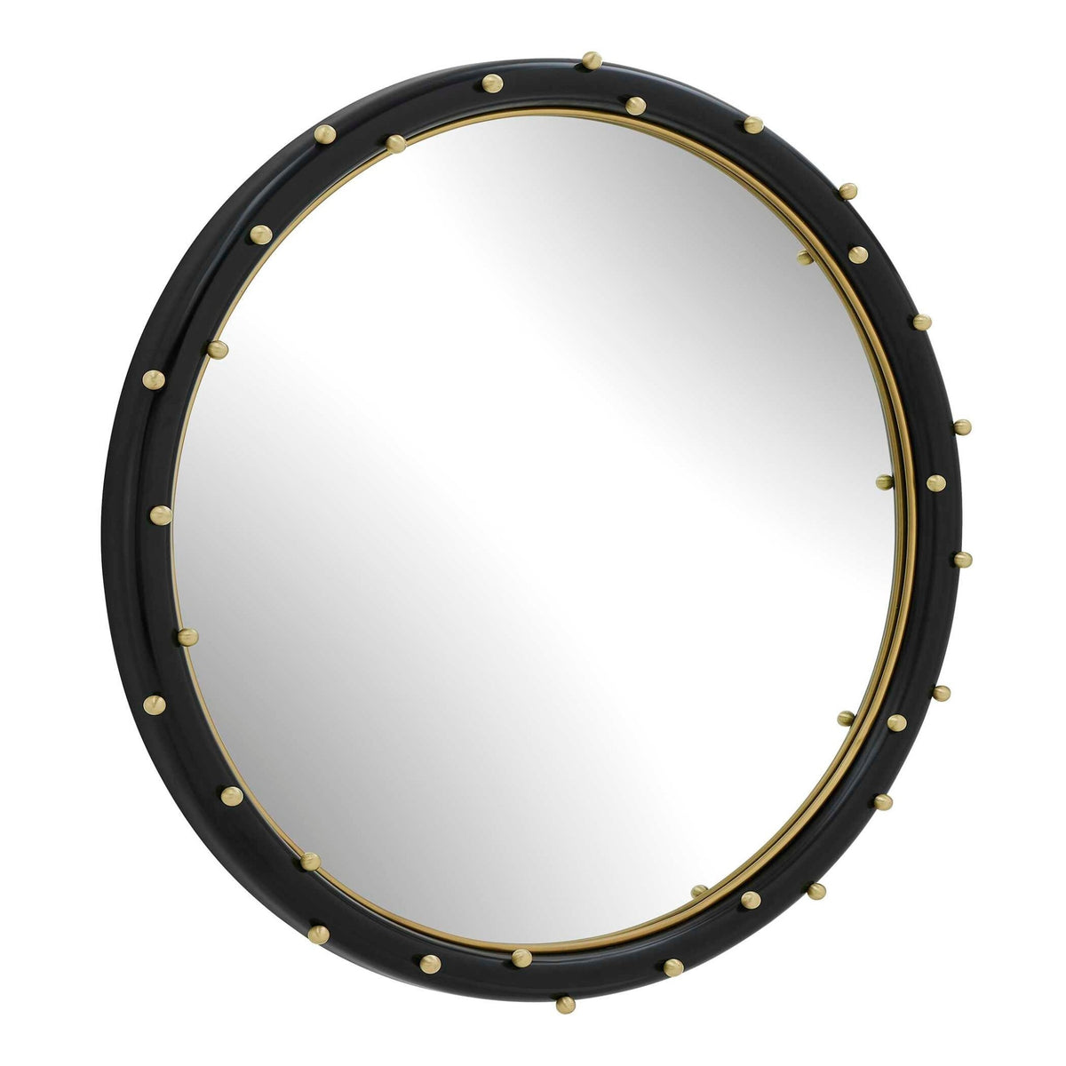 Helia Brass Round Mirror Mirrors| Uttermost