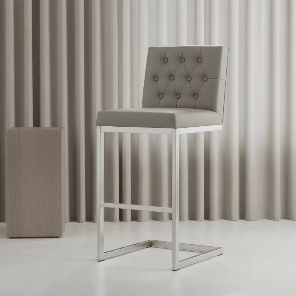 Helsinki Light Grey Steel Barstool Counter Stools| TOV