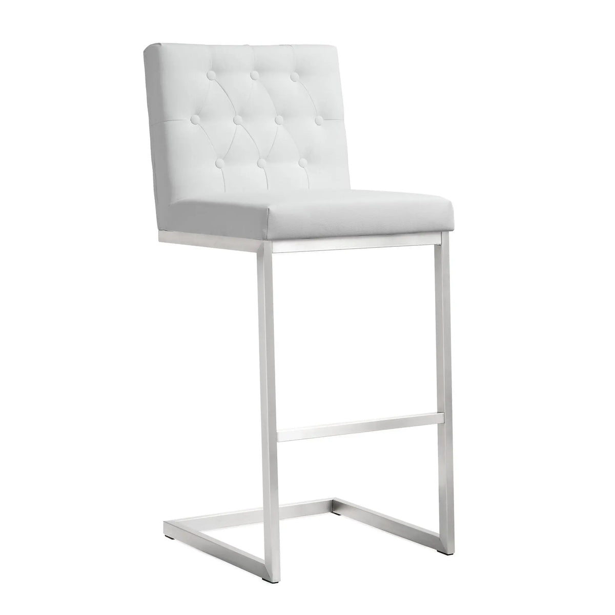 Helsinki White Steel Barstool Counter Stools| TOV