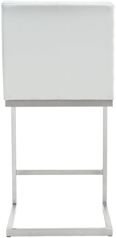 Helsinki White Steel Counter Stool - Al Rugaib Furniture