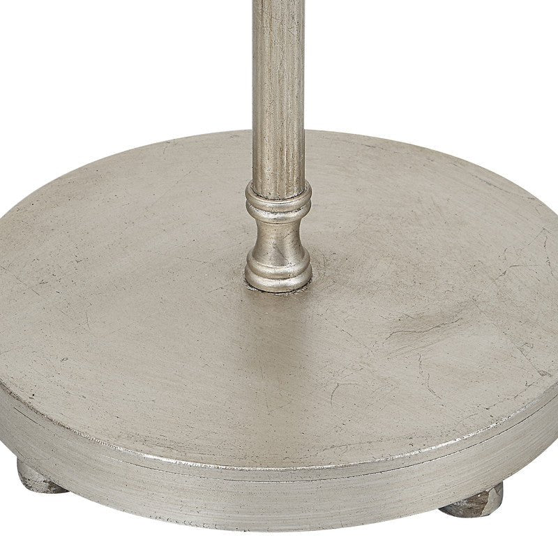 Henzler 22 W x 58 H x 22 D Silver Round Accent Table with Mirror Top Accent & End Tables| Uttermost