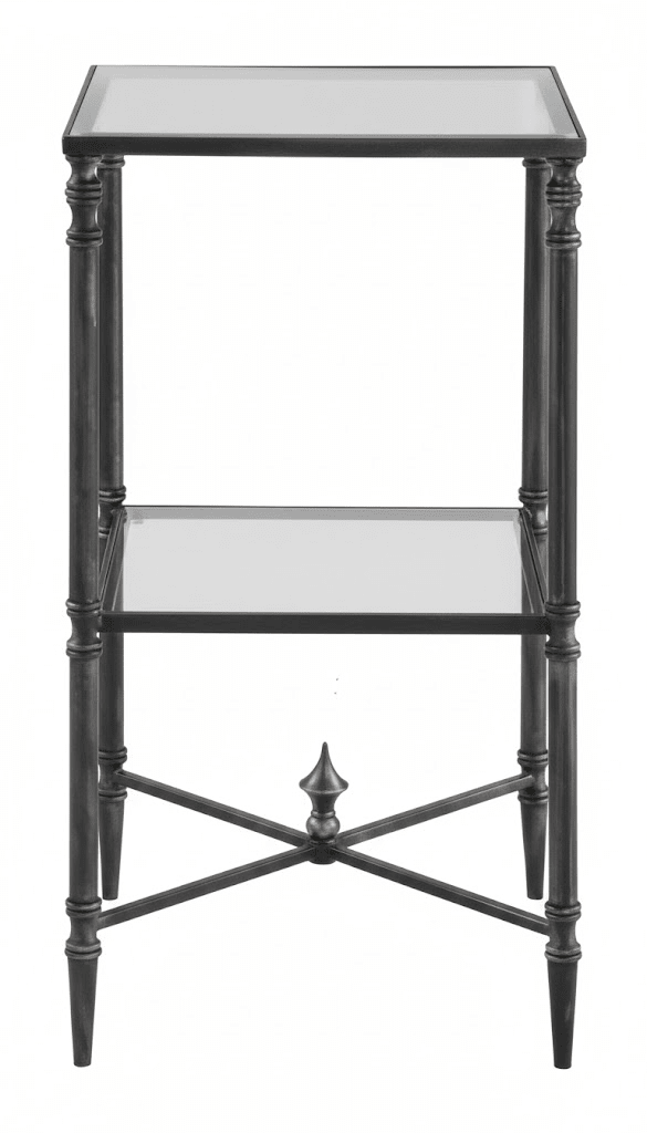 Henzler 33 W x 63 H x 33 D Black Square Accent Table with Beveled Top Accent & End Tables| Uttermost