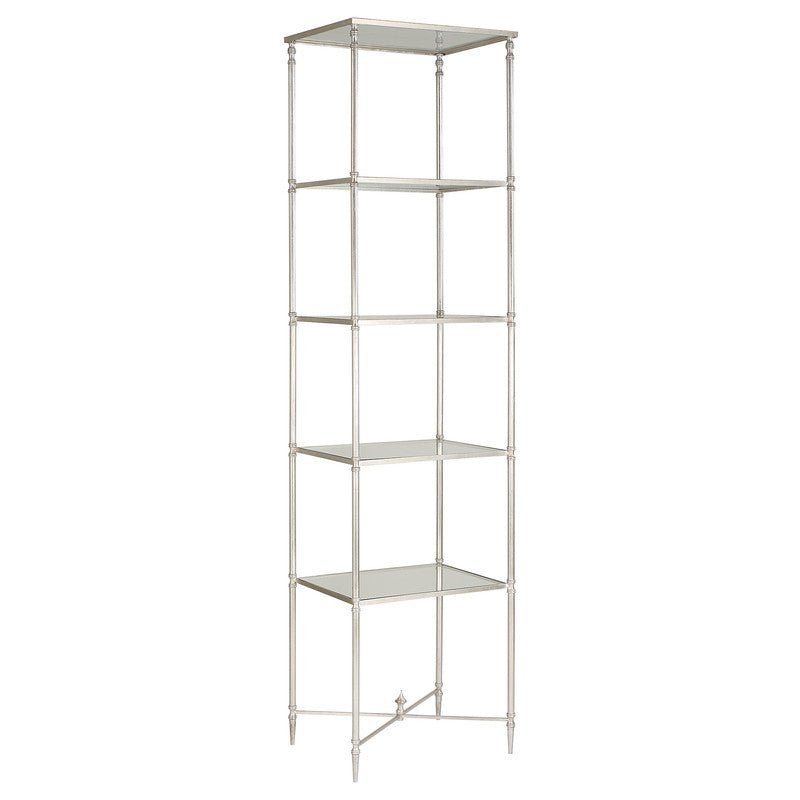 Henzler 50 W x 203 H x 40 D Silver 5 Shelfs Etagere Shelves| Uttermost