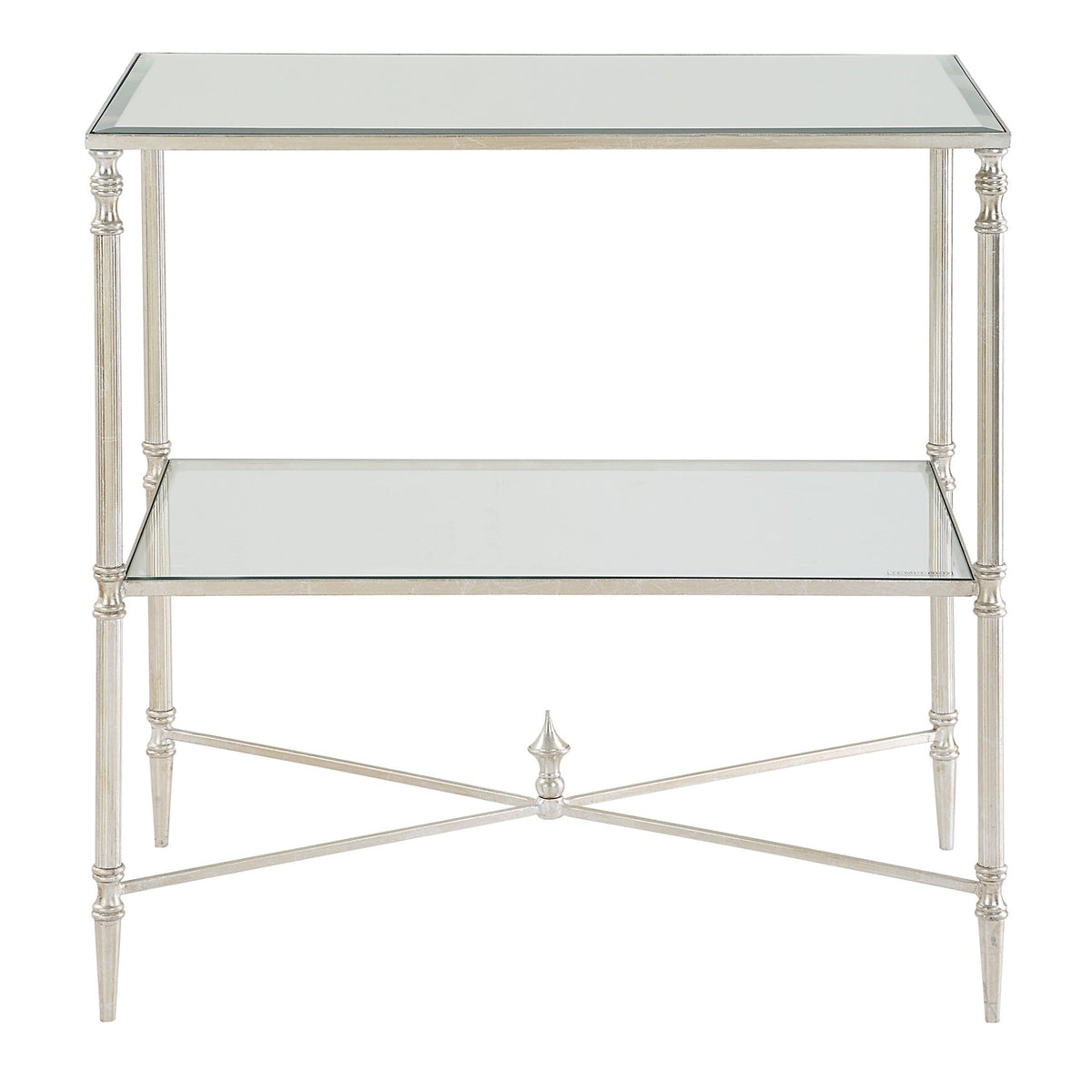 Henzler 65 W x 66 H x 45 D Silver Rectangle End Table with Beveled Top Coffee Tables| Uttermost
