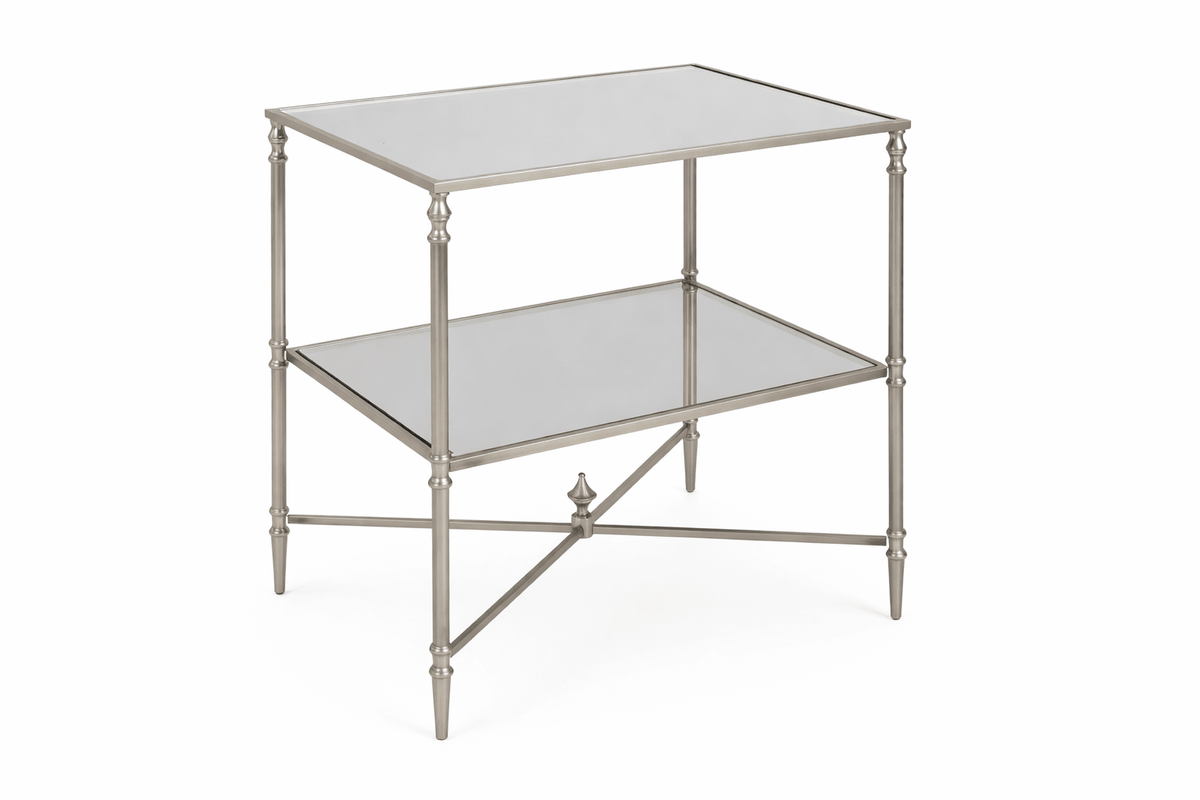Henzler 65 W x 66 H x 45 D Silver Rectangle End Table with Mirror Top Accent & End Tables| Uttermost