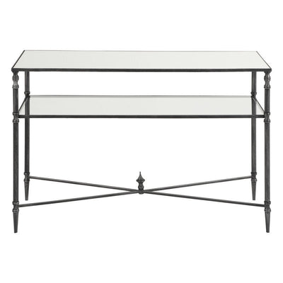 Henzler 91 W x 60 H x 35 D Rectangle Accent Table with Mirror Top - Al Rugaib Furniture