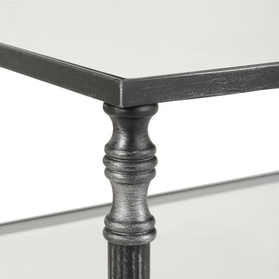 Henzler 91 W x 60 H x 35 D Rectangle Accent Table with Mirror Top - Al Rugaib Furniture