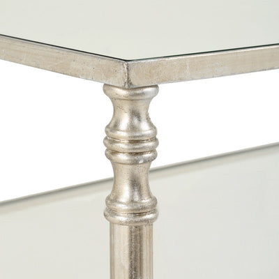 Henzler 91 W x 60 H x 35 D Rectangle Accent Table with Mirror Top - Al Rugaib Furniture