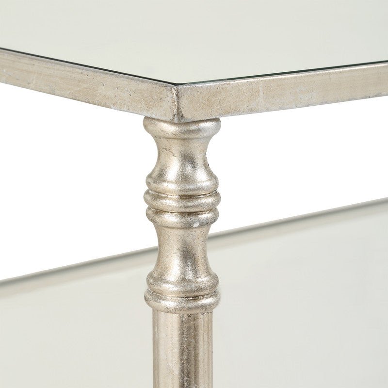 Henzler 91 W x 60 H x 35 D Rectangle Accent Table with Mirror Top - Al Rugaib Furniture