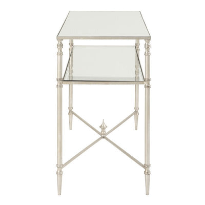 Henzler 91 W x 60 H x 35 D Rectangle Accent Table with Mirror Top - Al Rugaib Furniture