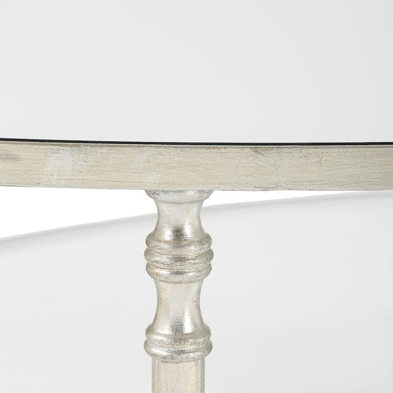 Henzler Oval Coffee Table with Mirror Top - Al Rugaib Furniture