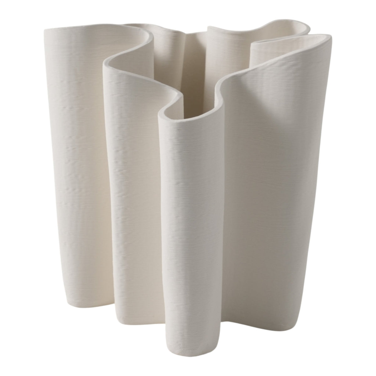 HIGH TEMPERATURE 3D PRINTING PORCELAIN DECORATIVE VASES Vases and Jars| Sagebrook Home