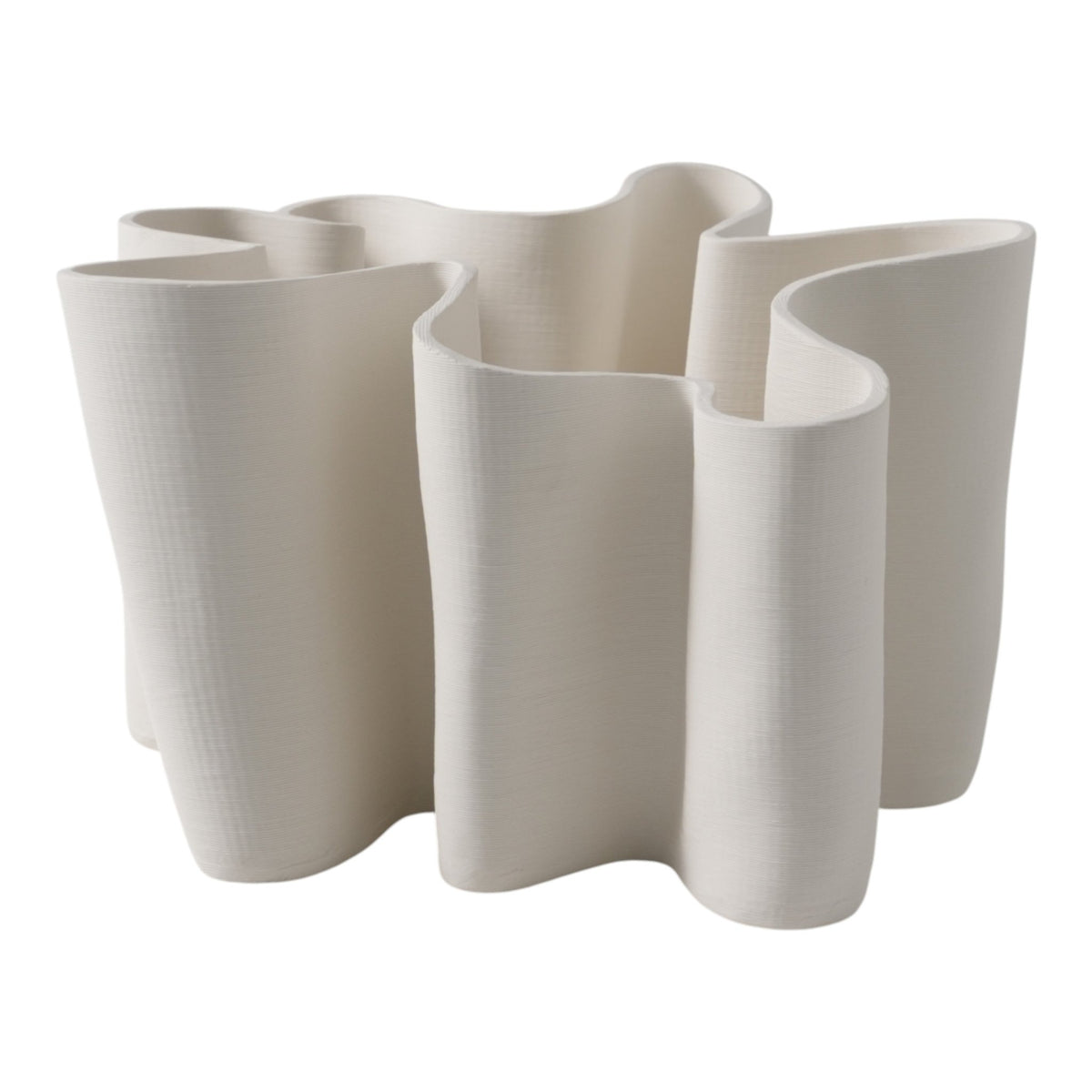 HIGH TEMPERATURE 3D PRINTING PORCELAIN DECORATIVE VASES Vases and Jars| Sagebrook Home