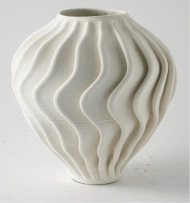 HIGH TEMPERATURE 3D PRINTING PORCELAIN DECORATIVE VASES Vases and Jars| Sagebrook Home