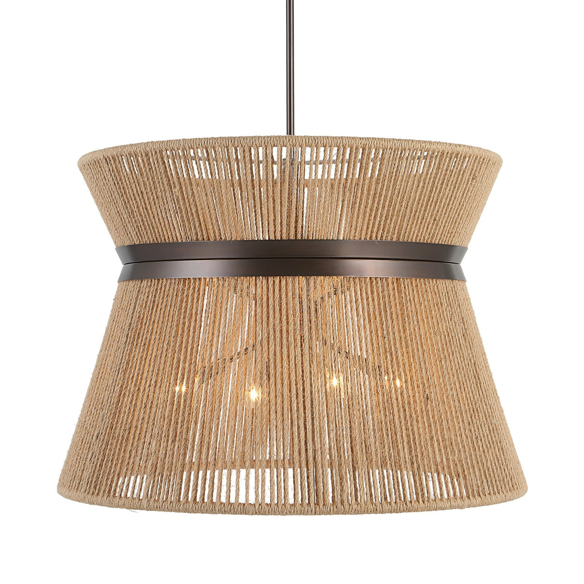 HIGHLY STRUNG, 8 LT ROUND PENDANT - NATURAL Table Decors| Uttermost
