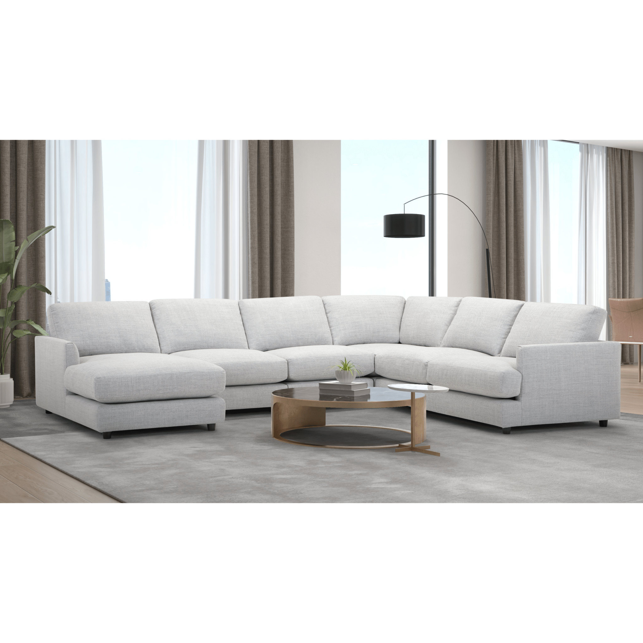 Holanda Grey Sectional Sectionals| Roots Furniture
