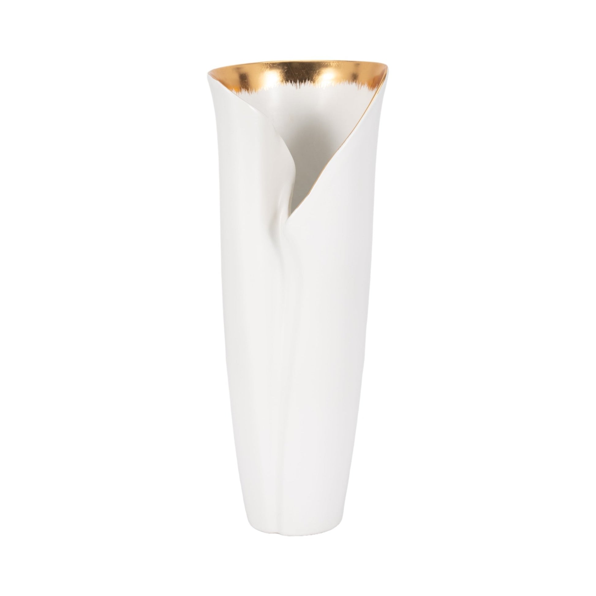 HOLLIS VASE, WHITE Vases and Jars| Sagebrook Home
