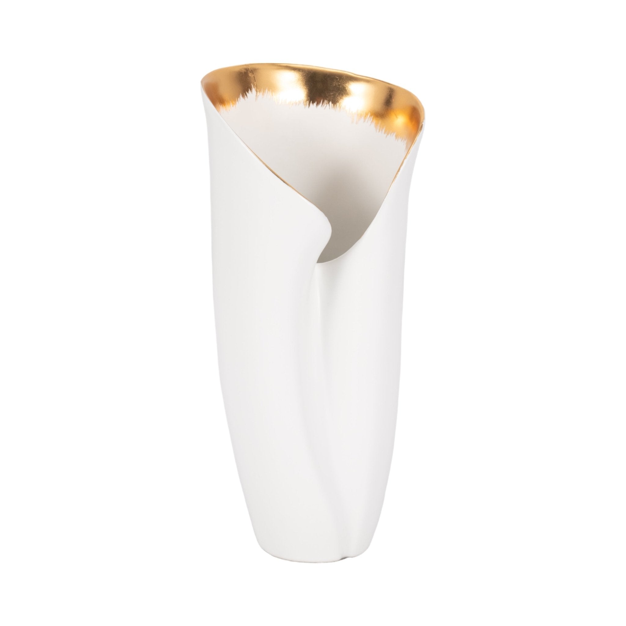 HOLLIS VASE, WHITE Vases and Jars| Sagebrook Home