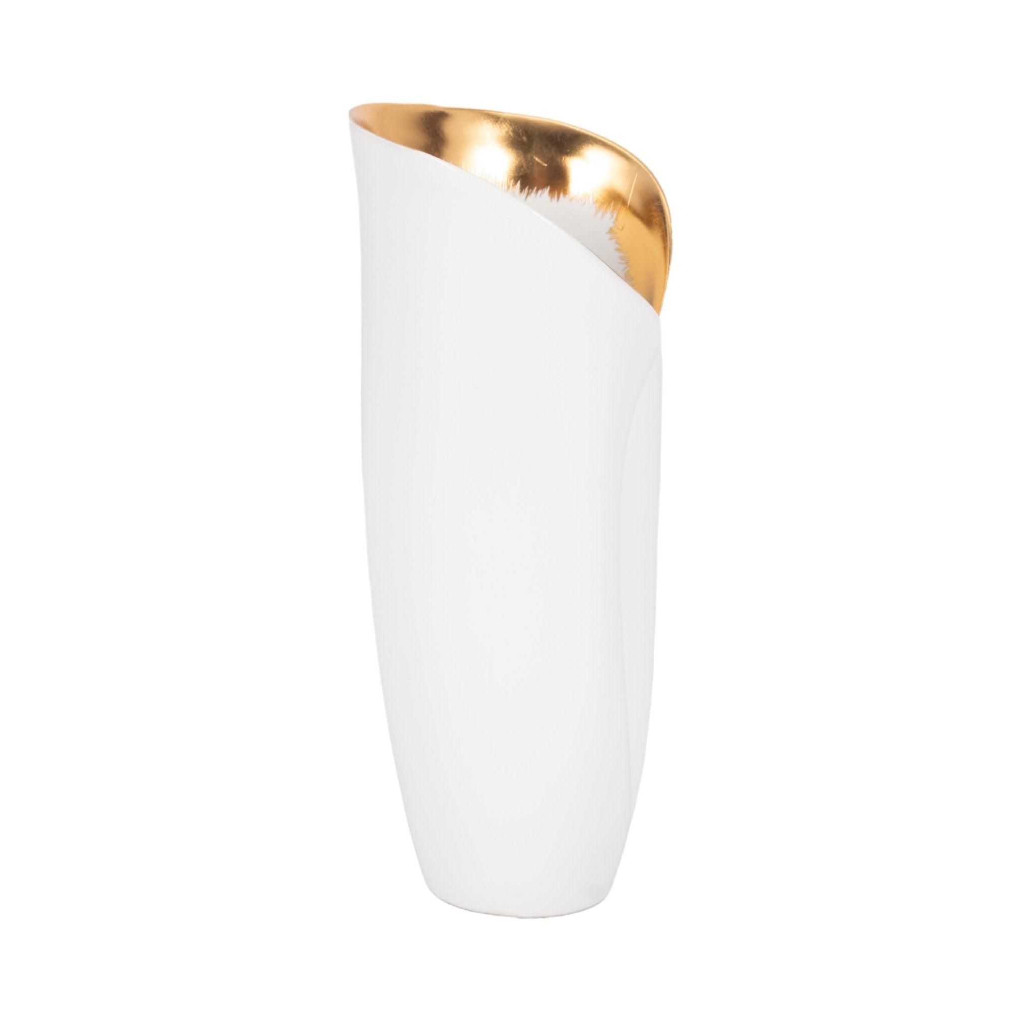 HOLLIS VASE, WHITE Vases and Jars| Sagebrook Home