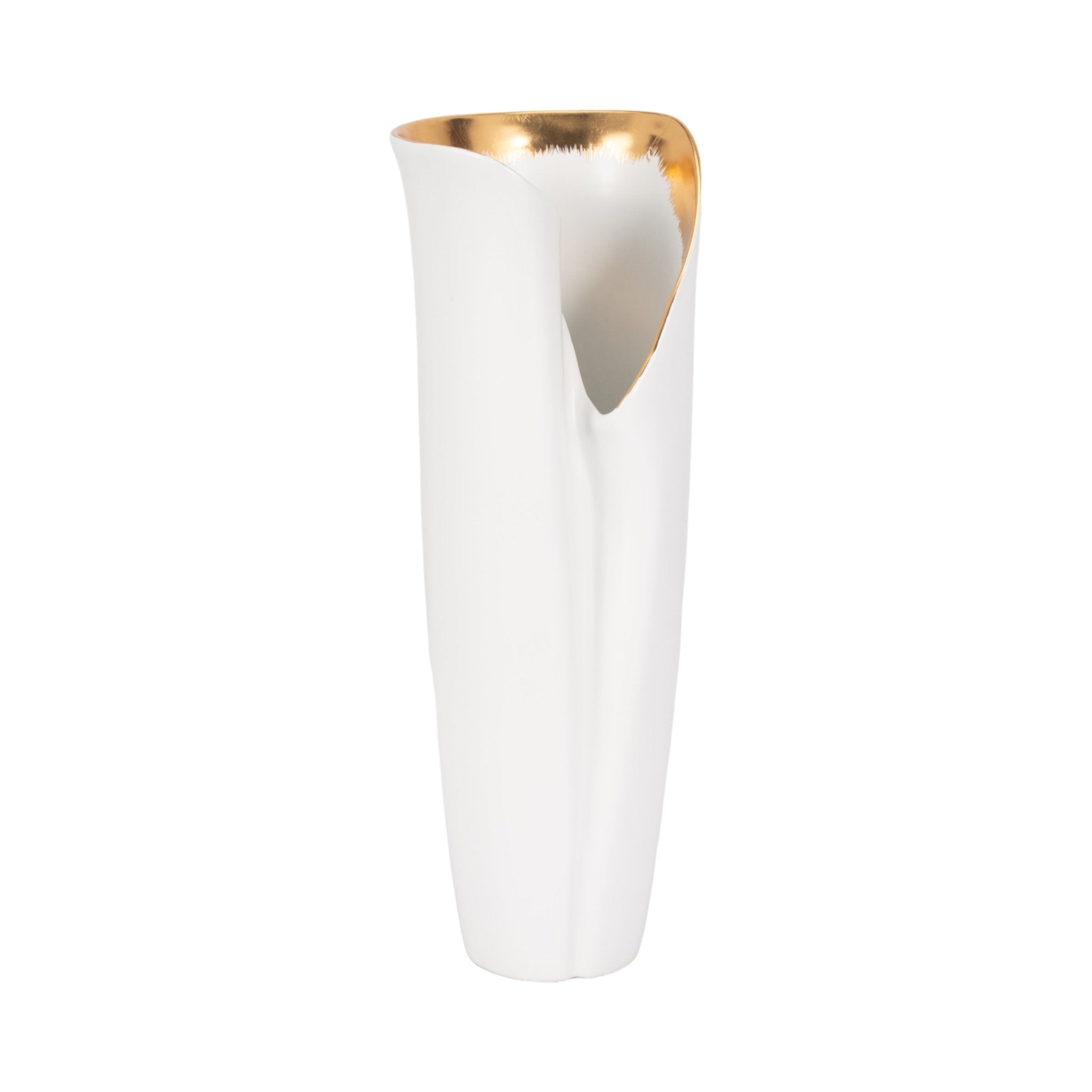 HOLLIS VASE, WHITE Vases and Jars| Sagebrook Home